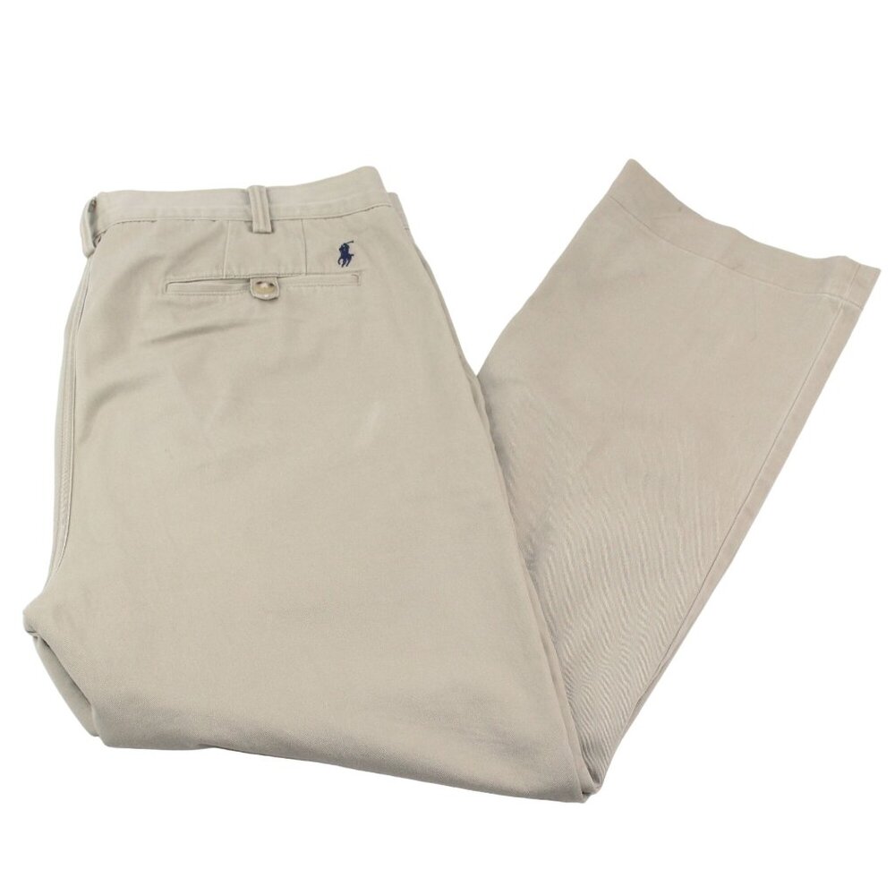 Polo Ralph Lauren Mens Sz 32X29 Stretch Classic Fit Flat Chino Light Tan Pants - Picture 1 of 16